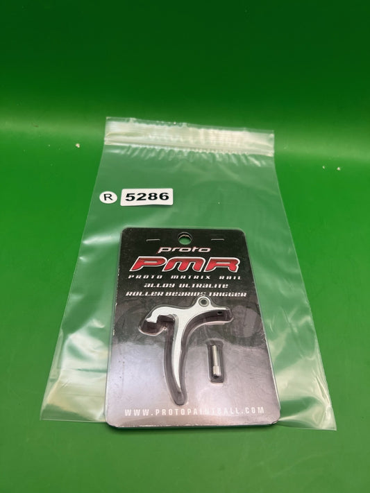 Proto PMR Alloy Ultralite Roller Bearing Trigger Silver - used paintball trigger - silver