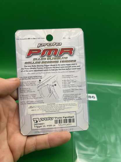 Proto PMR Alloy Ultralite Roller Bearing Trigger Silver - used paintball trigger - silver