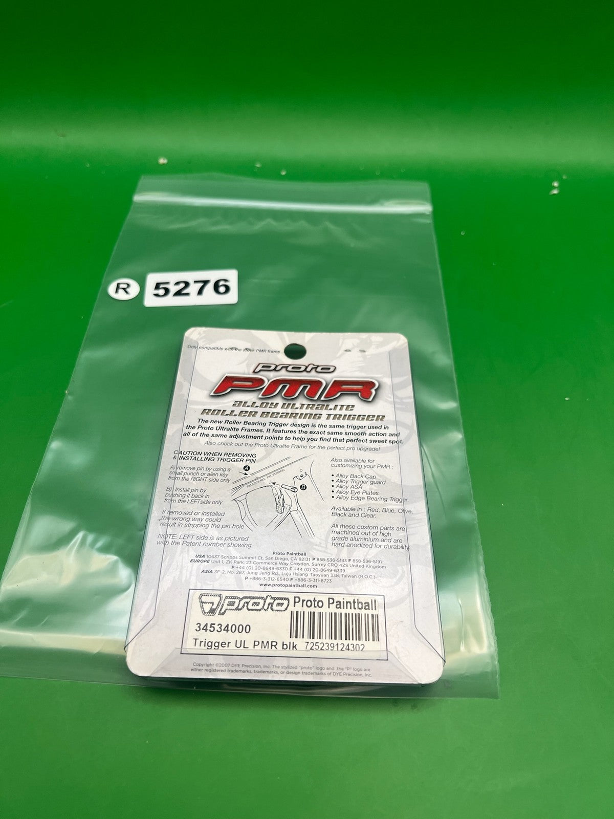 Proto PMR Ultralite Roller Bearing Trigger Black