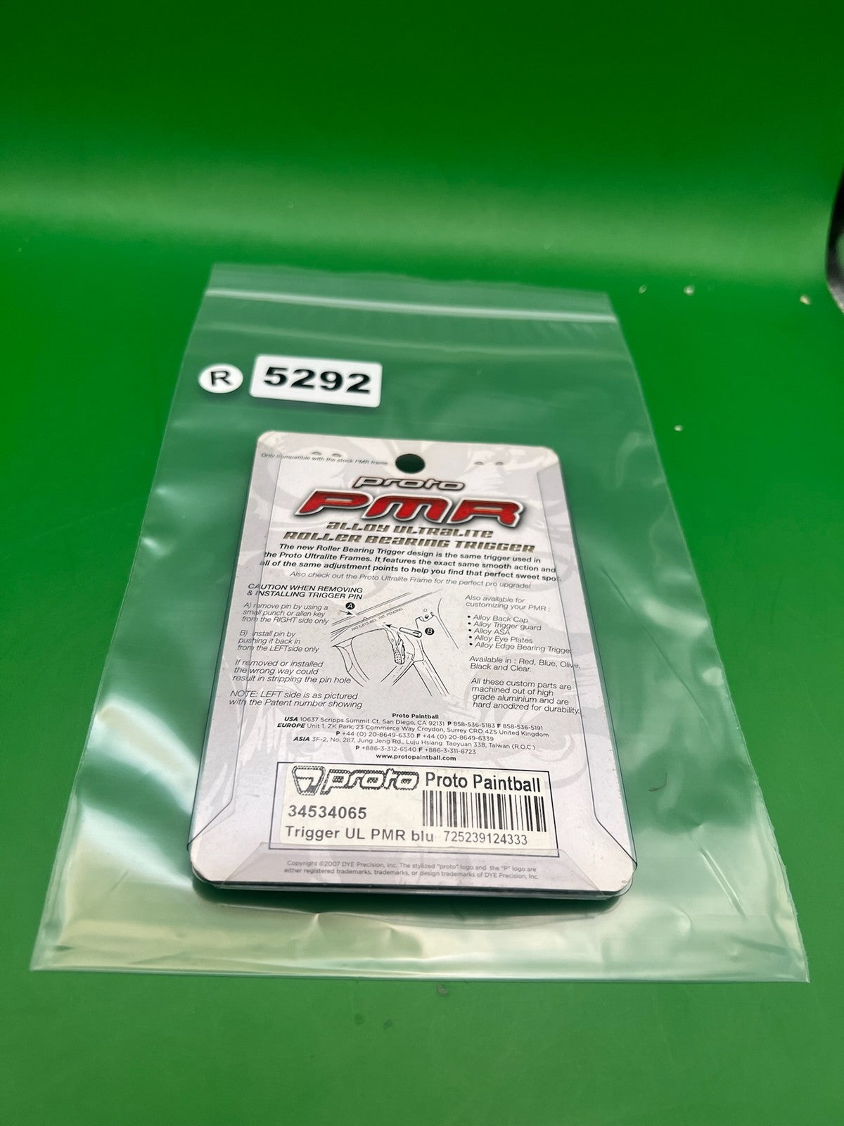 Proto PMR Ultralite Roller Bearing Trigger Blue