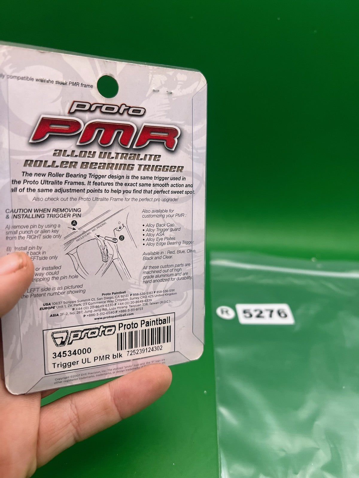 Proto PMR Ultralite Roller Bearing Trigger Black