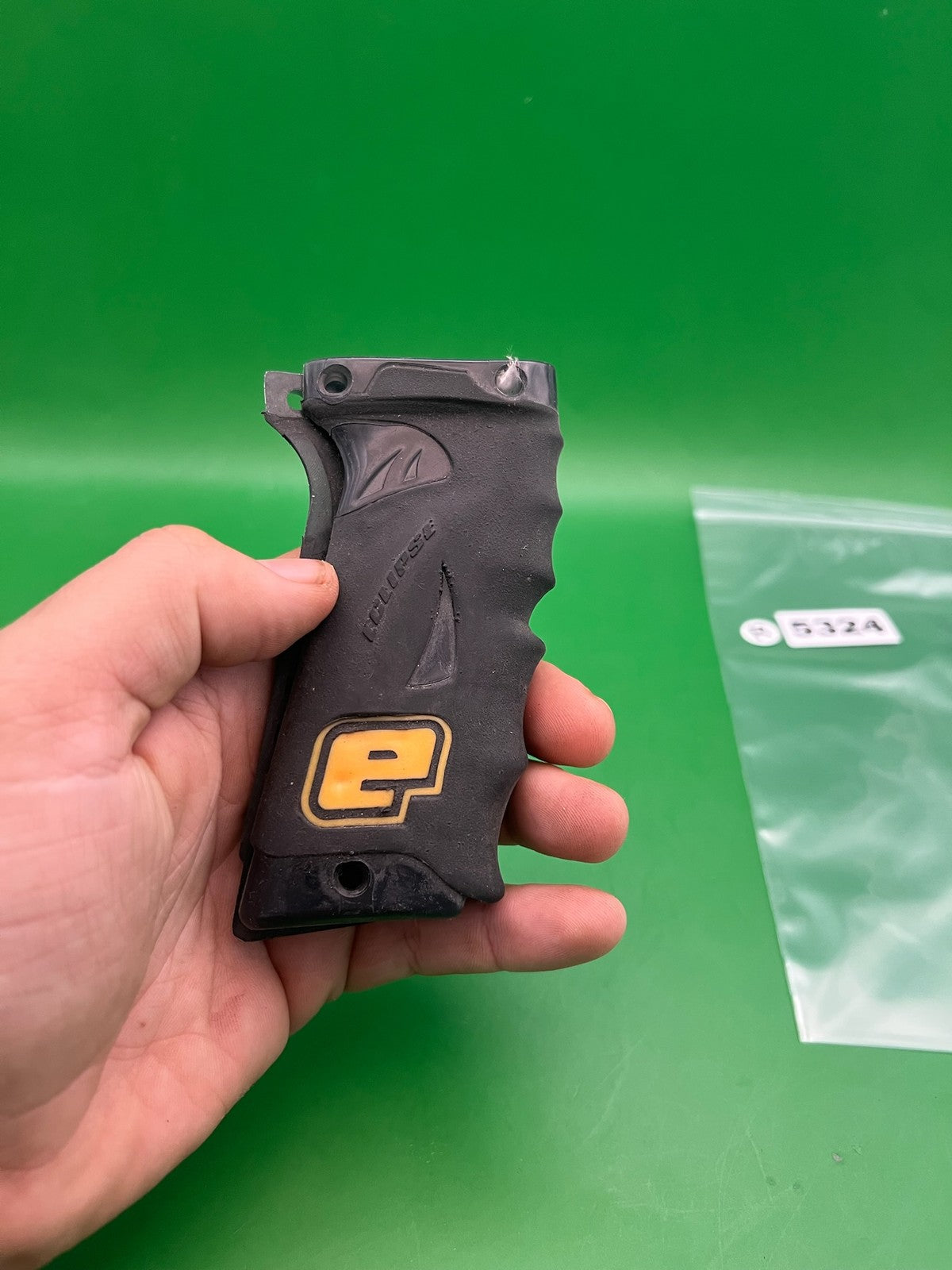 Planet Eclipse OG e-blade auto cocker Grips Black - used paintball grip panel - black