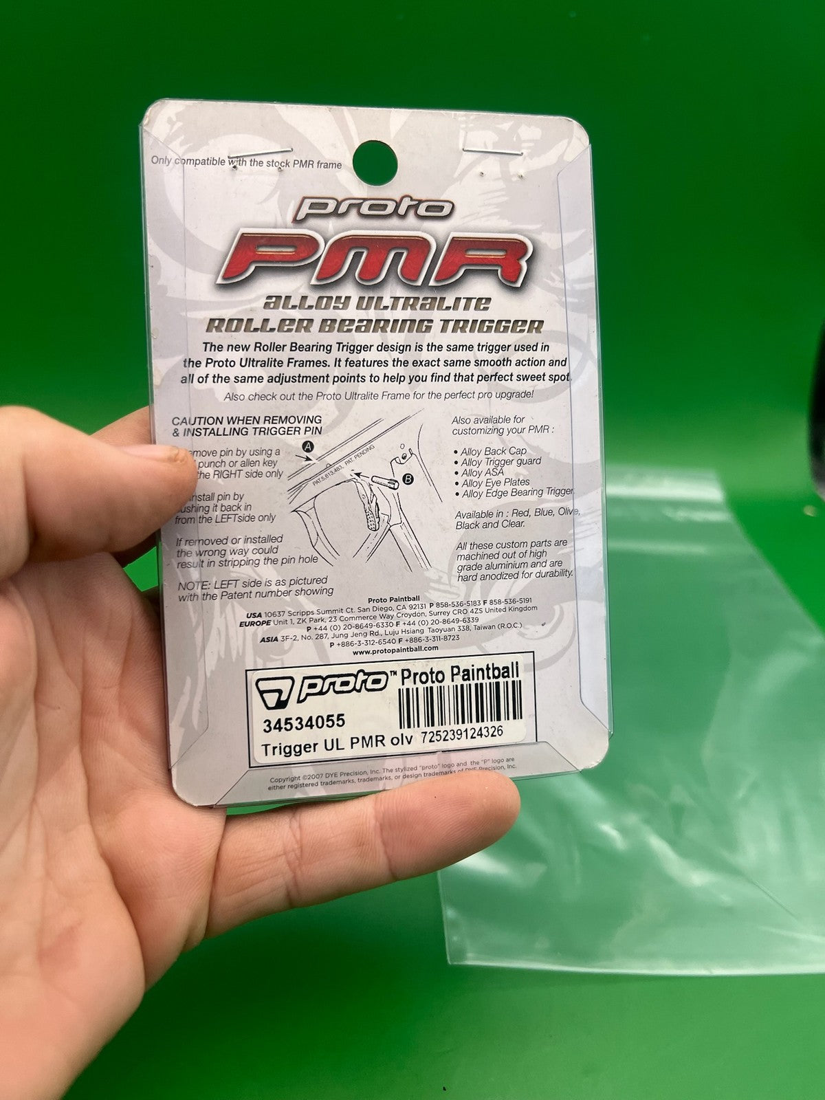Proto PMR Ultralite Roller Bearing Trigger Olive