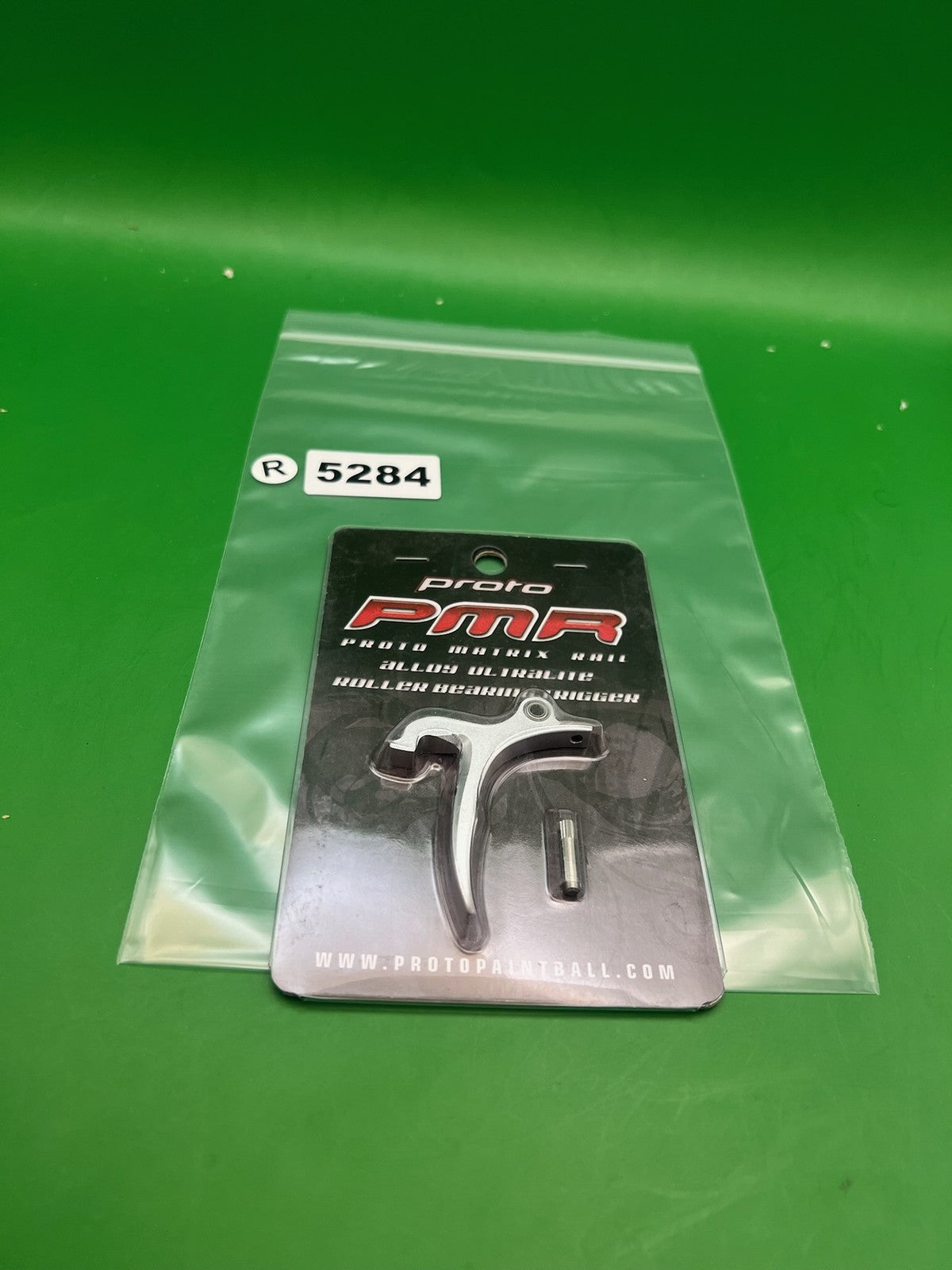 Proto PMR Alloy Ultralite Roller Bearing Trigger Silver - used paintball trigger - silver