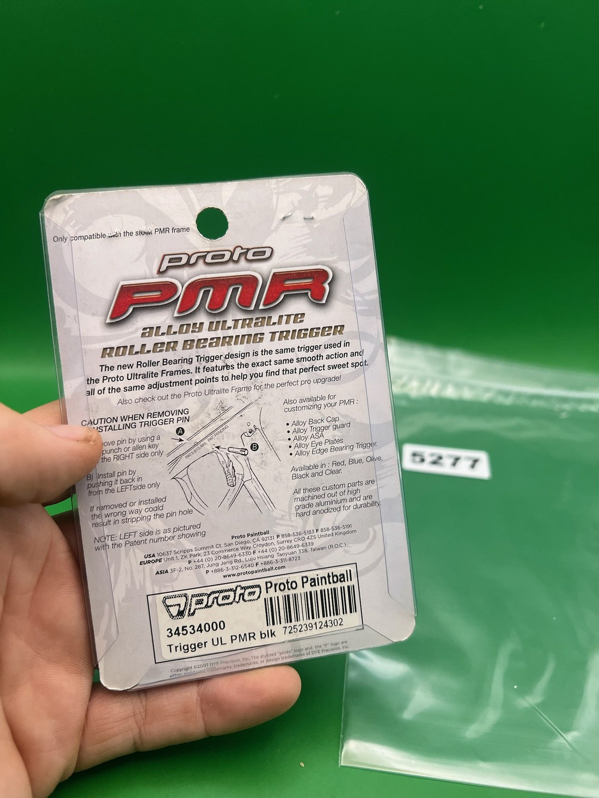 Proto PMR Alloy Ultralite Roller Bearing Trigger Black