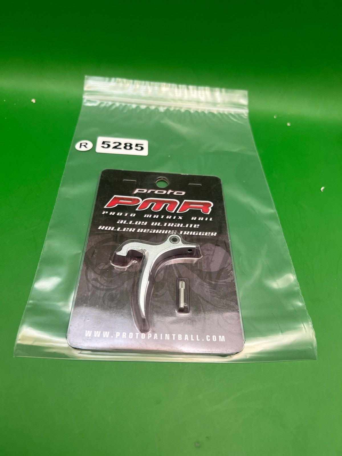 Proto PMR Roller Bearing Trigger Silver - used paintball trigger - silver