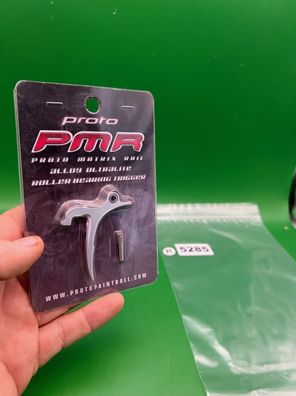Proto PMR Roller Bearing Trigger Silver - used paintball trigger - silver