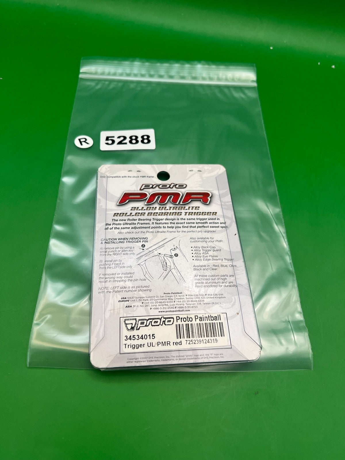 Proto PMR Ultralite Roller Bearing Trigger Red