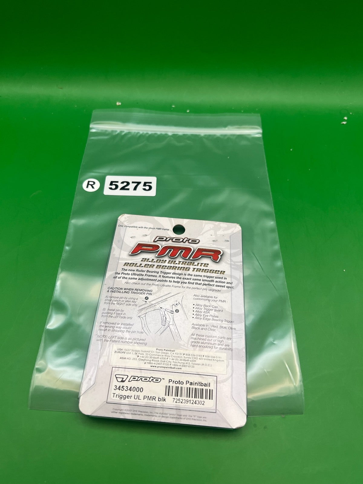 Proto PMR Alloy Ultralite Roller Bearing Trigger Black