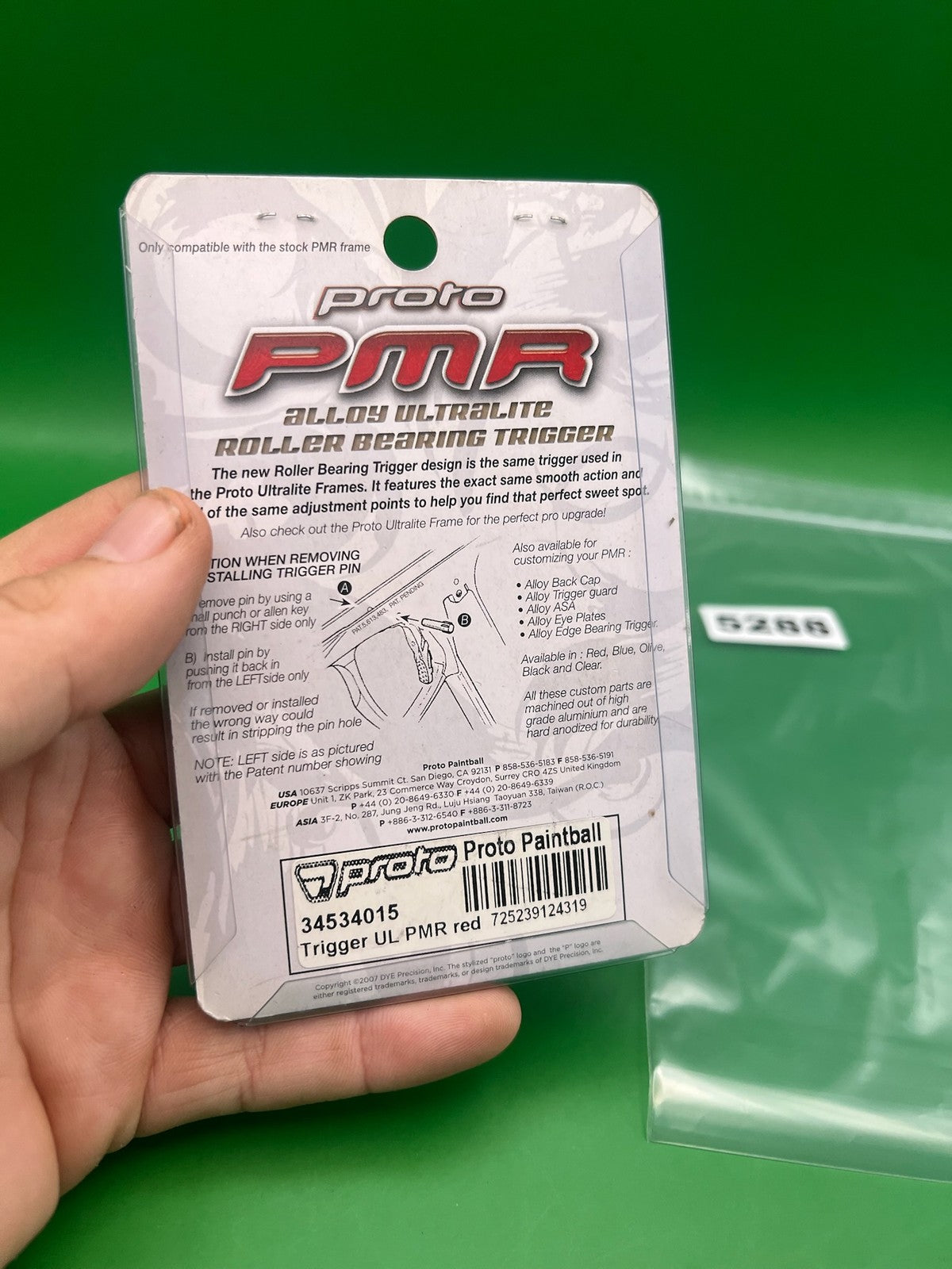 Proto PMR Ultralite Roller Bearing Trigger Red