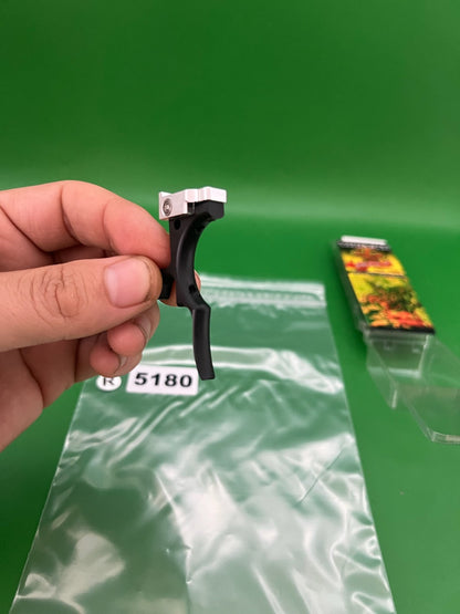 Violent Series Warped Army Etek 3 AM/LT Deuce Trigger Black - used paintball trigger - black/silver