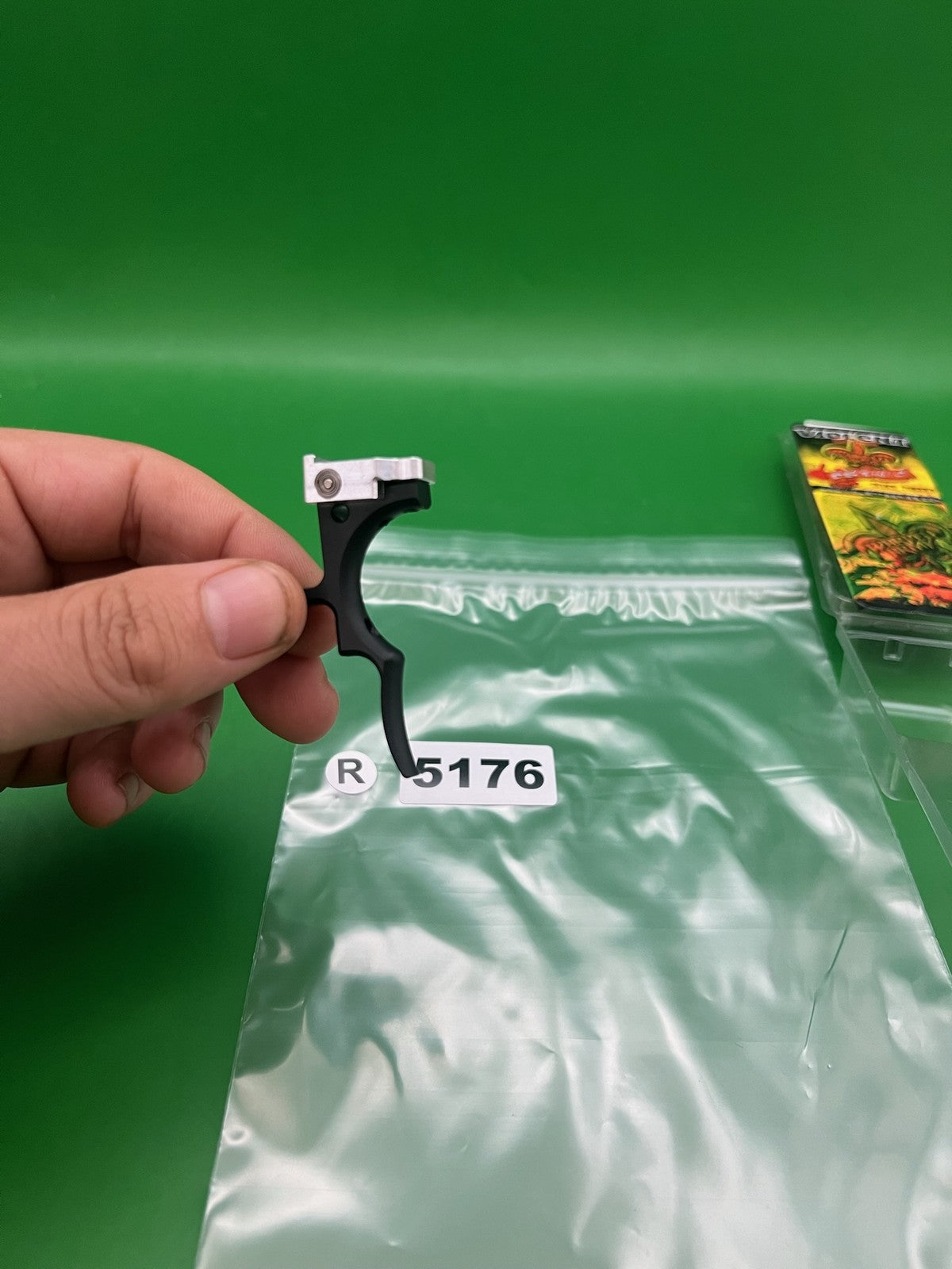 Violent Series Warped Army Etek 3 AM/LT Deuce Trigge Black - used paintball trigger - black/silver