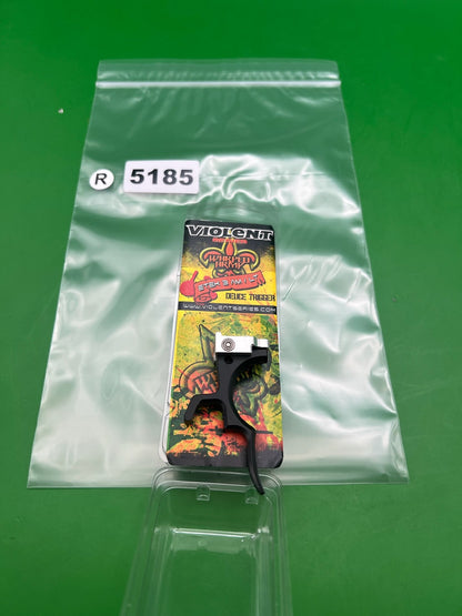 Violent Series Warped Army Etek 3 AM/LT Deuce Trigger Black - used paintball trigger - black/silver