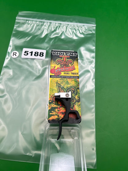Violent Series Warped Army Etek 3 AM/LT Deuce Trigger Black - used paintball trigger - black/silver