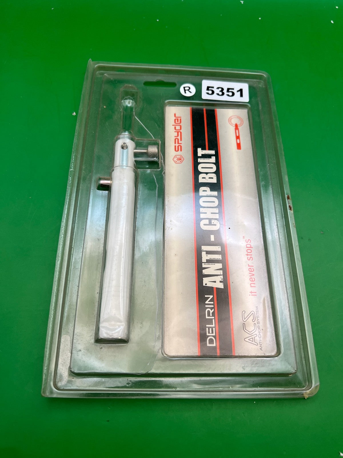 Spyder Delrin Anti Chop Bolt Silver
