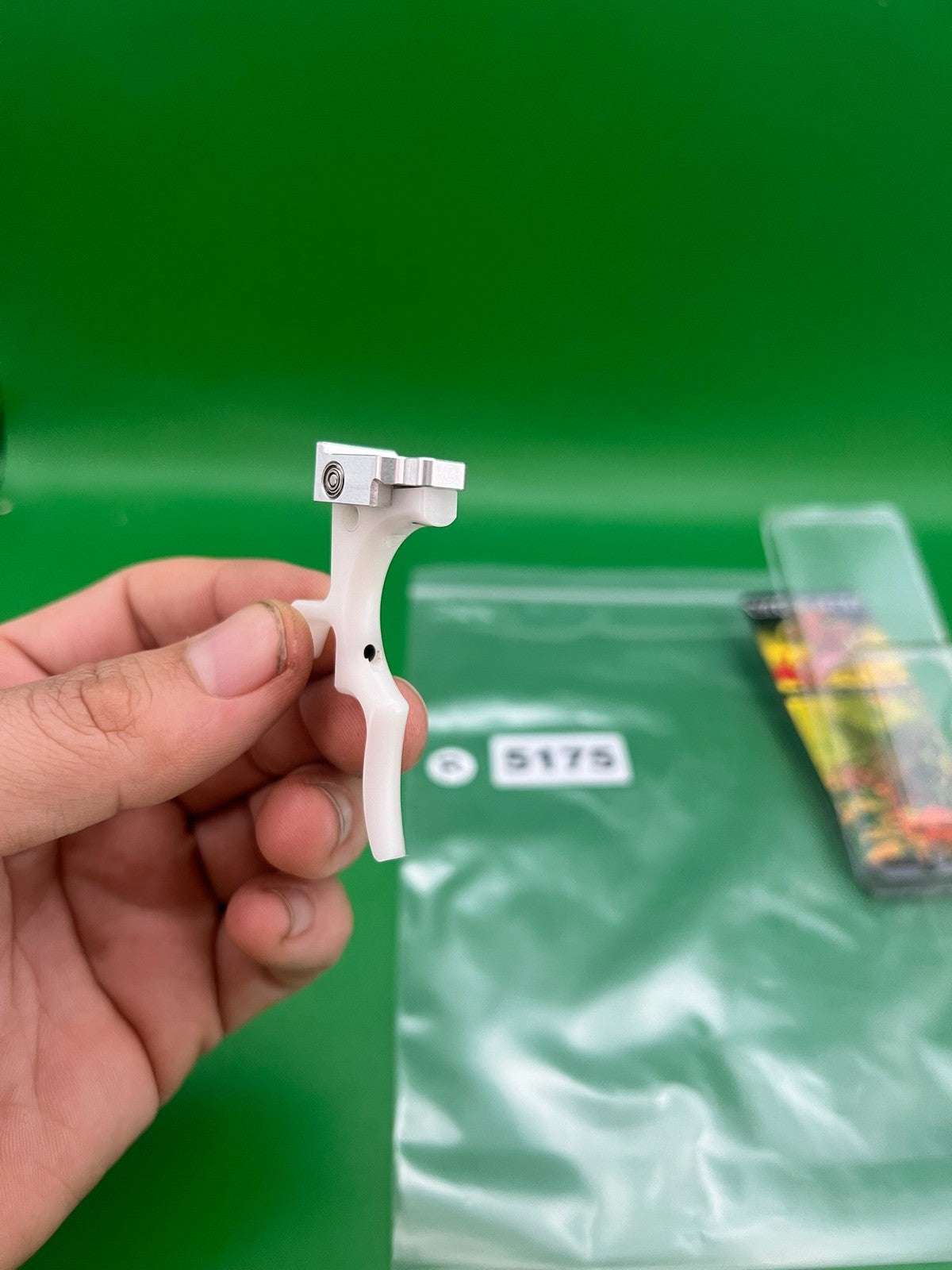 Violent Series Warped Army Etek 3 AM/LT Deuce Trigger White - used paintball trigger - white