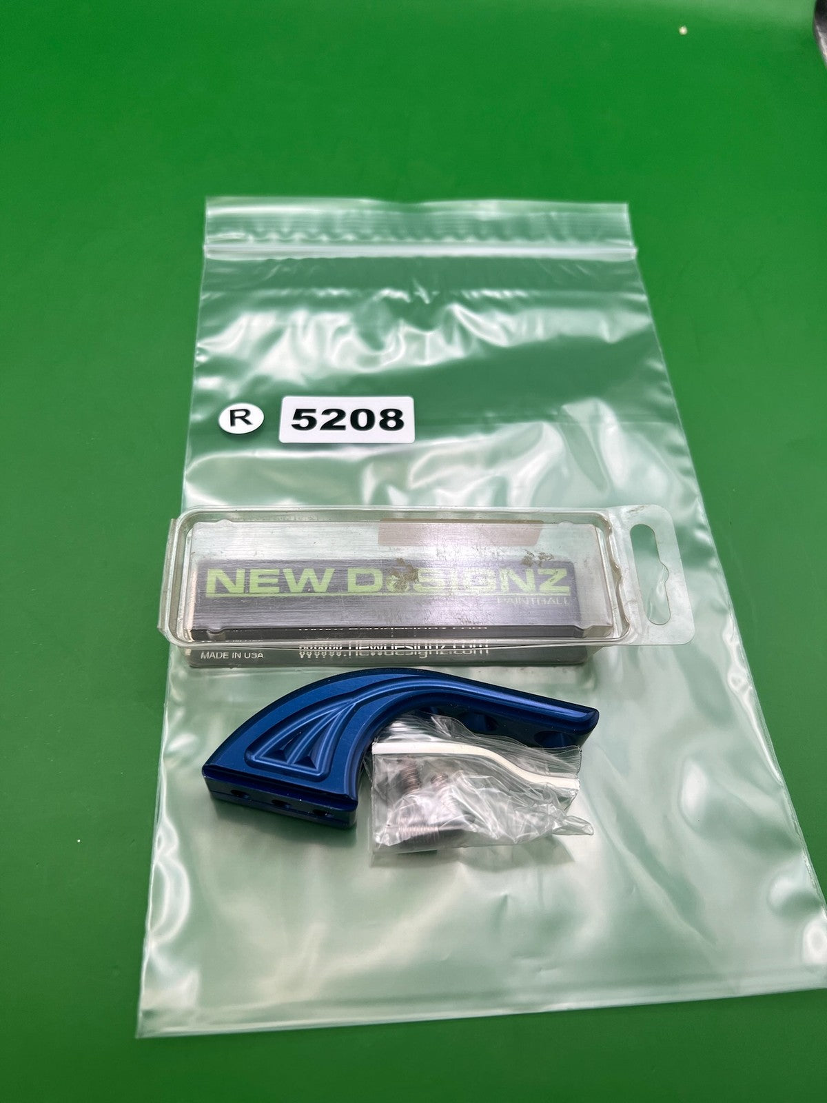 New Designz Drop Forward Blue - used paintball drop forward - blue anno
