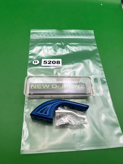 New Designz Drop Forward Blue - used paintball drop forward - blue anno