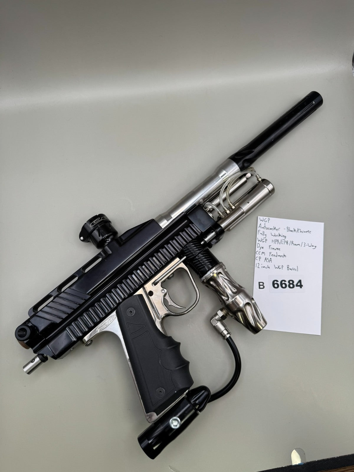 WGP Autococker - Black/Chrome  - Paintball Marker Fully Working