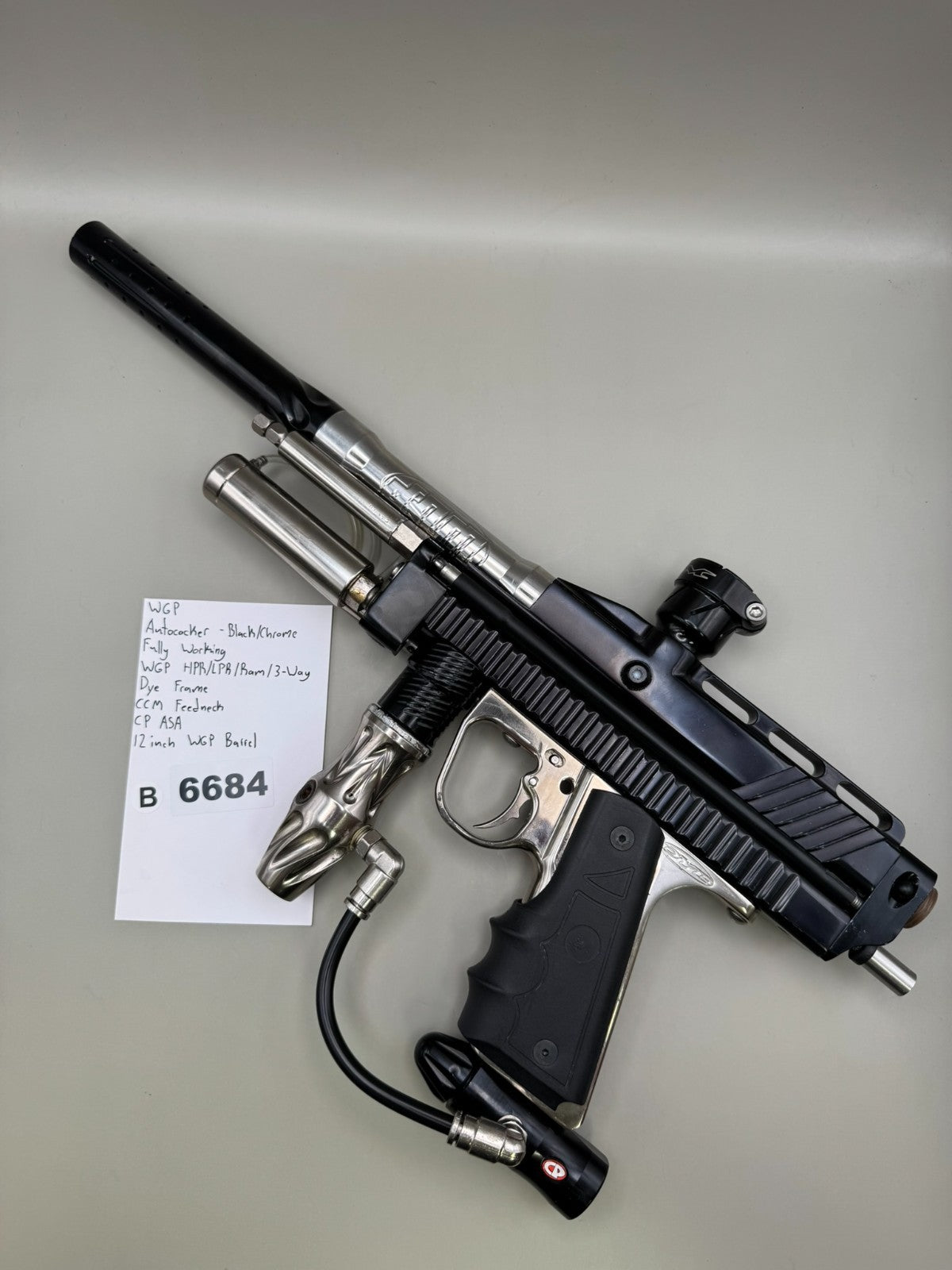 WGP Autococker - Black/Chrome  - Paintball Marker Fully Working