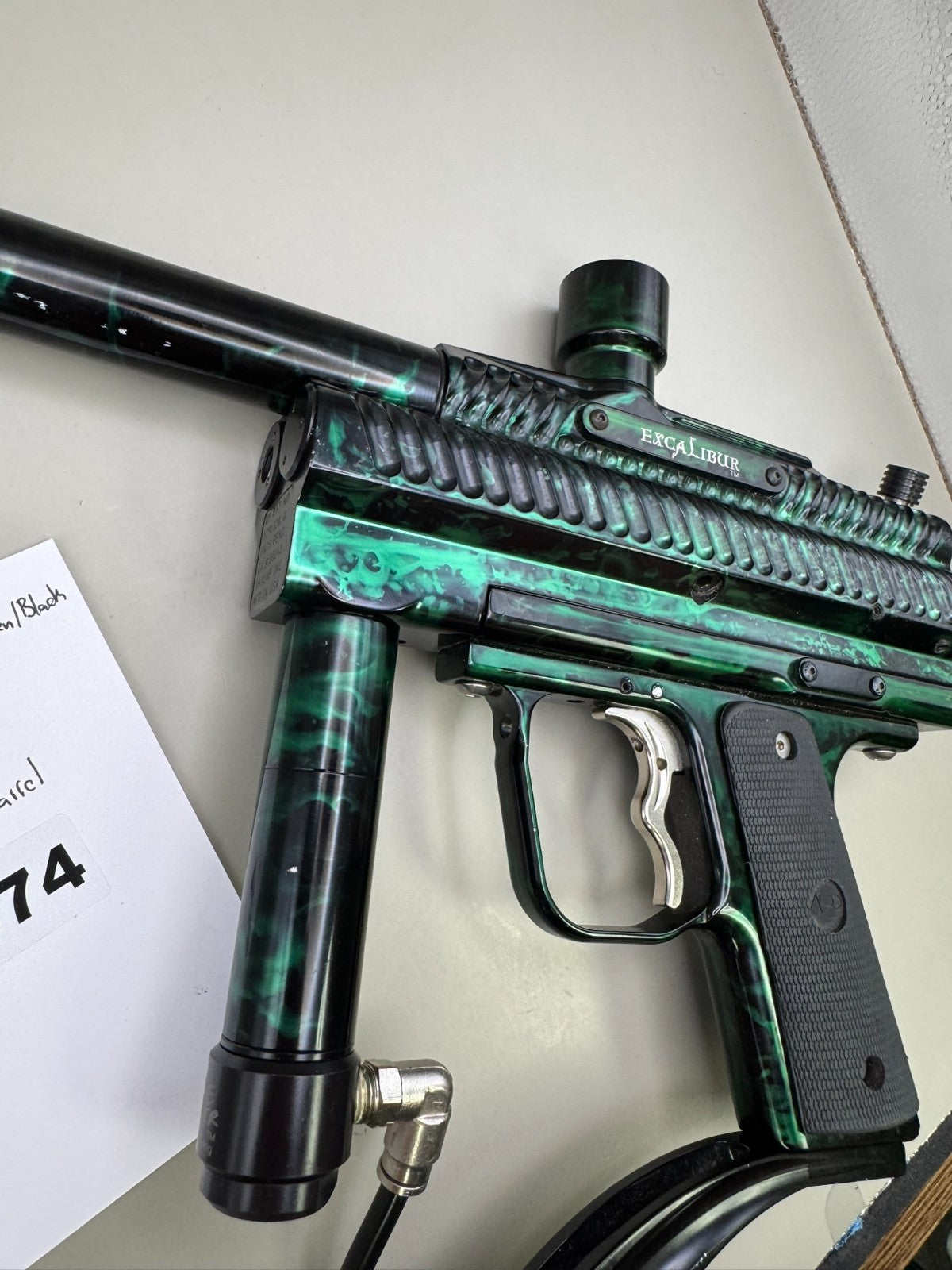AKA LMP Full Mil Excalibur - Green/Black  - Paintball Marker Fully Working