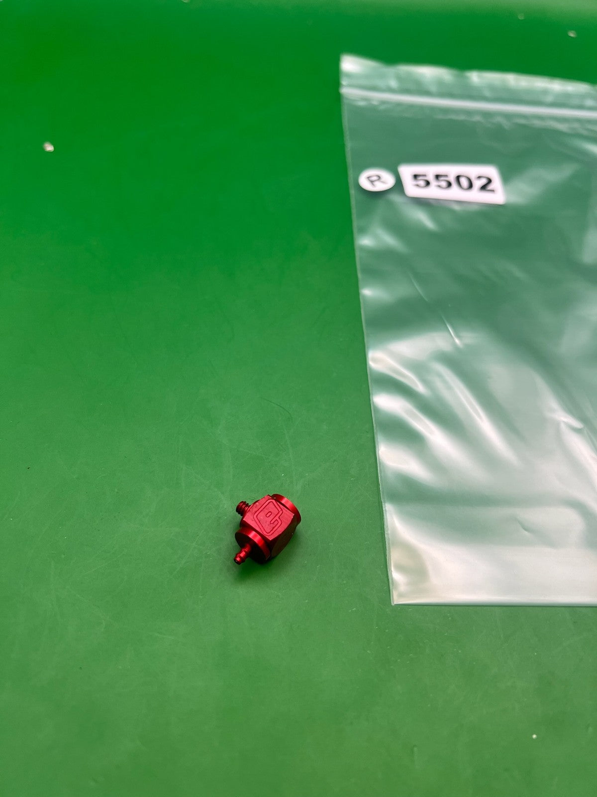 Planet Eclipse Replacement QEV 05/06 Ego - used paintball qev (quick exhaust valve) - red anno