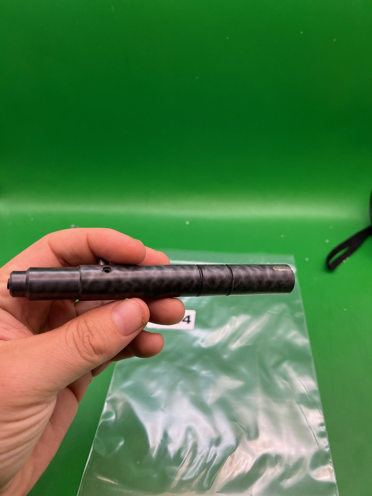 Carbon Fiber Bolt - Need Brand - used paintball bolt - black