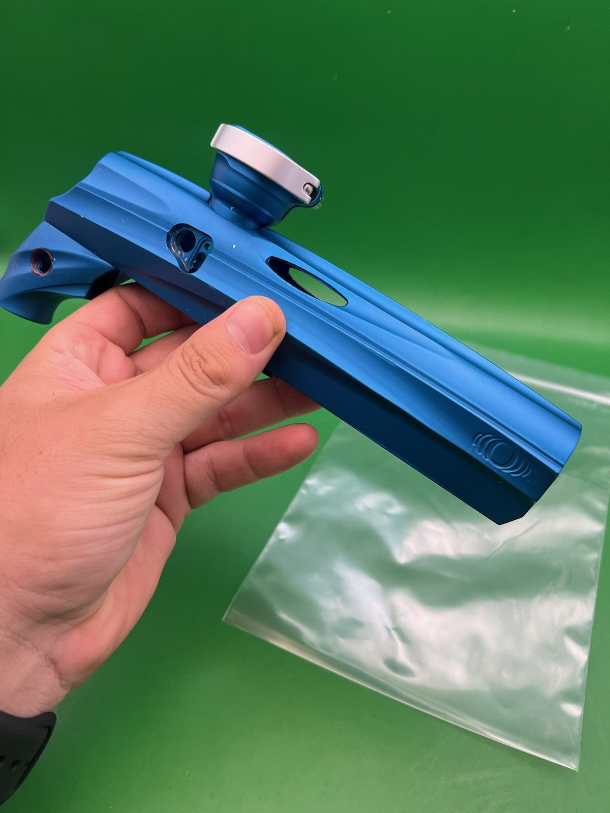 Smart Parts NXT Body Kit with Feedneck and VASA - used paintball body kit - blue anno