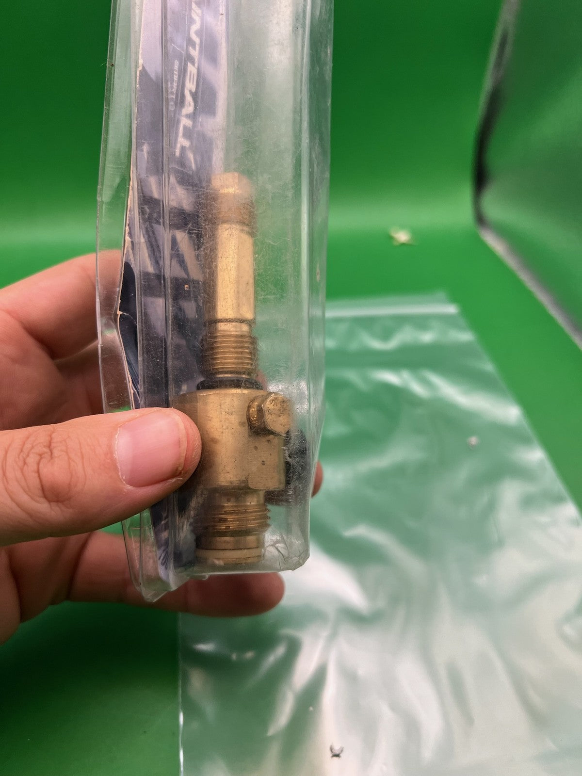 Smart Parts Quarter Turn CO2 Adapter - used paintball on/off asa valve - brass
