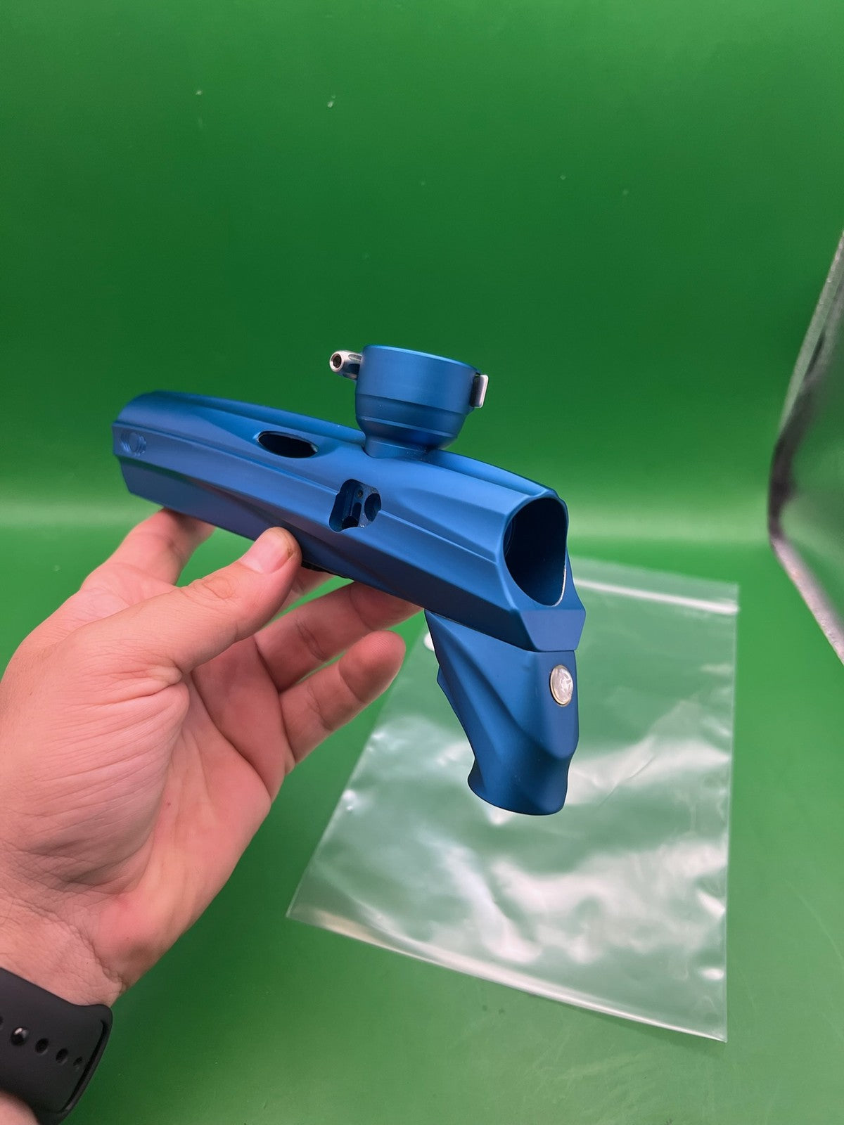 Smart Parts NXT Body Kit with Feedneck and VASA - used paintball body kit - blue anno