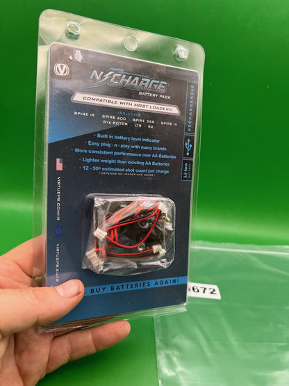 Virtue N-Charge Rechargeable Li-Ion Battery Pack Black