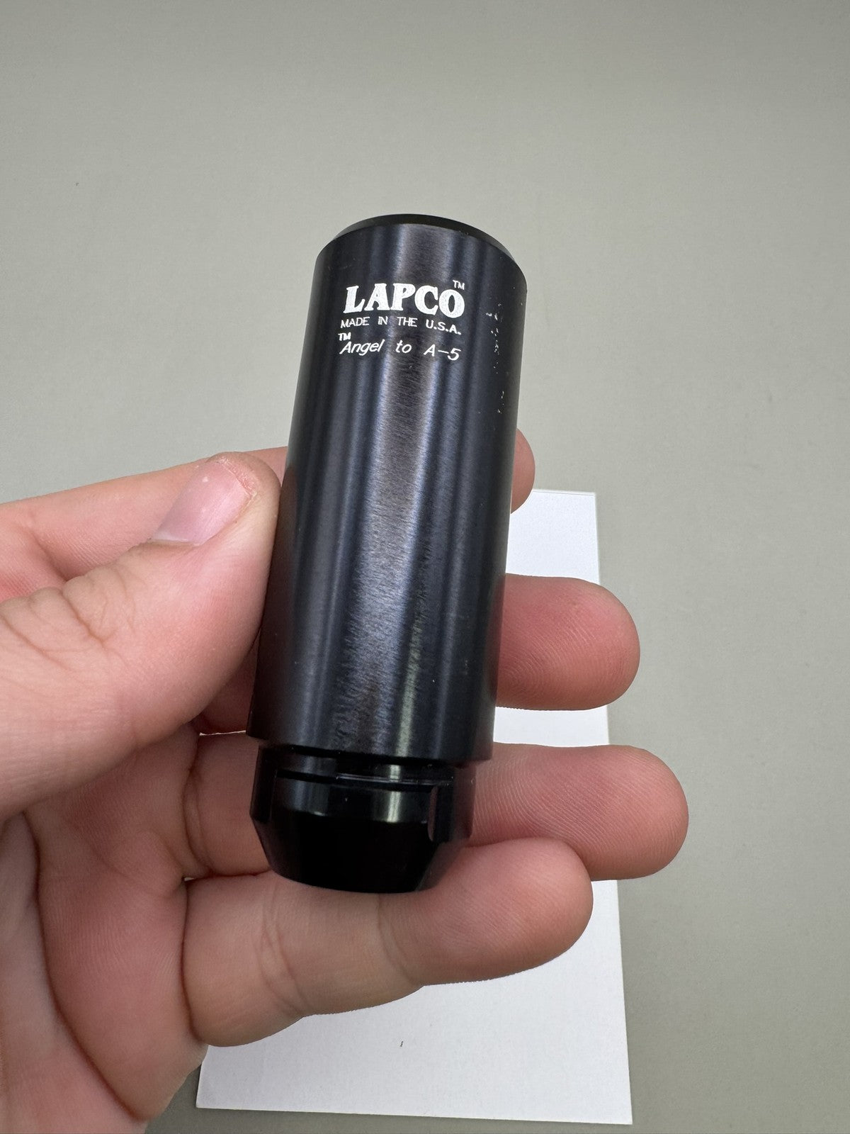 Lapco Barrel Adapter Angel to A5 Black