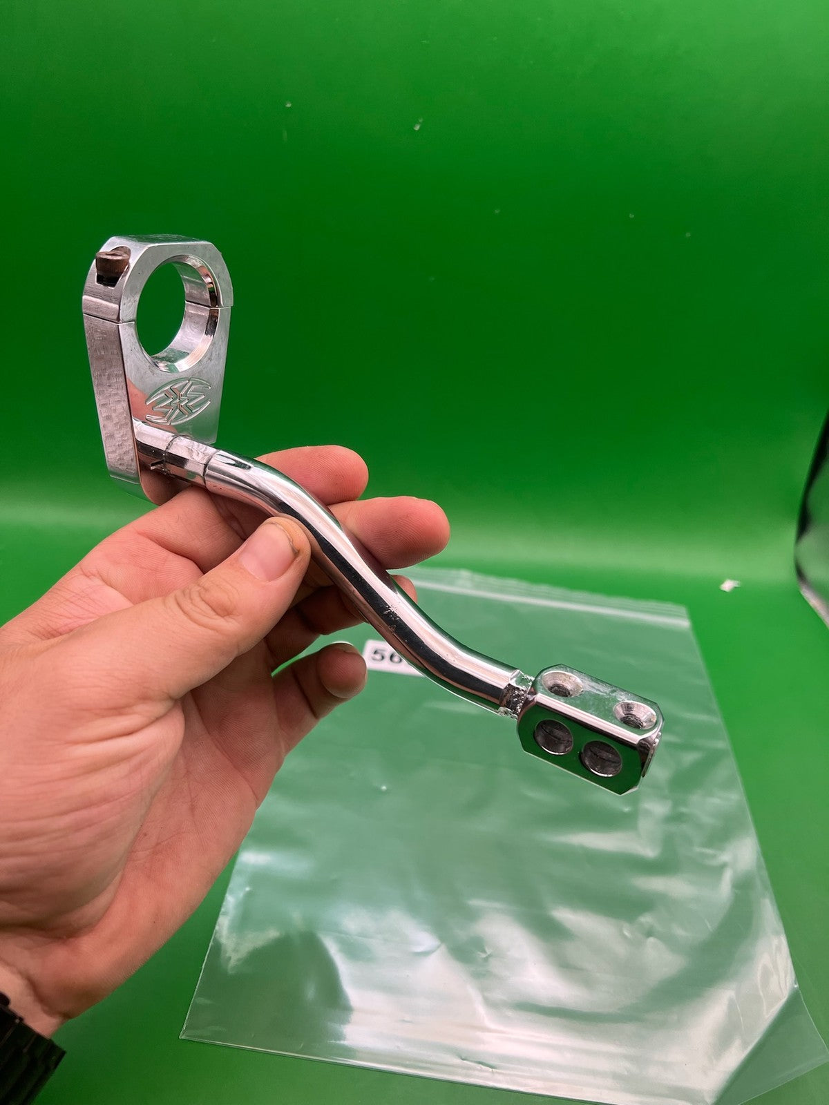 Cradle Drop Forward - used paintball drop forward asa cradle - silver