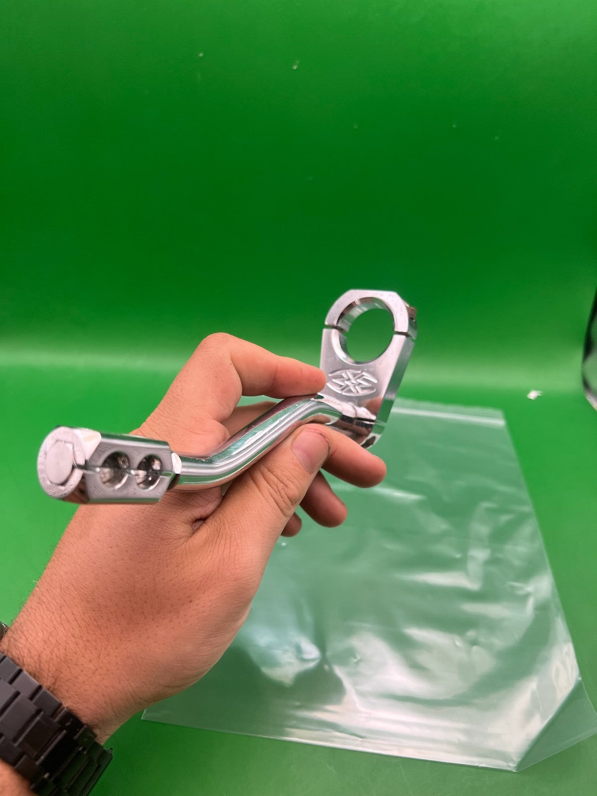 Cradle Drop Forward - used paintball drop forward asa cradle - silver