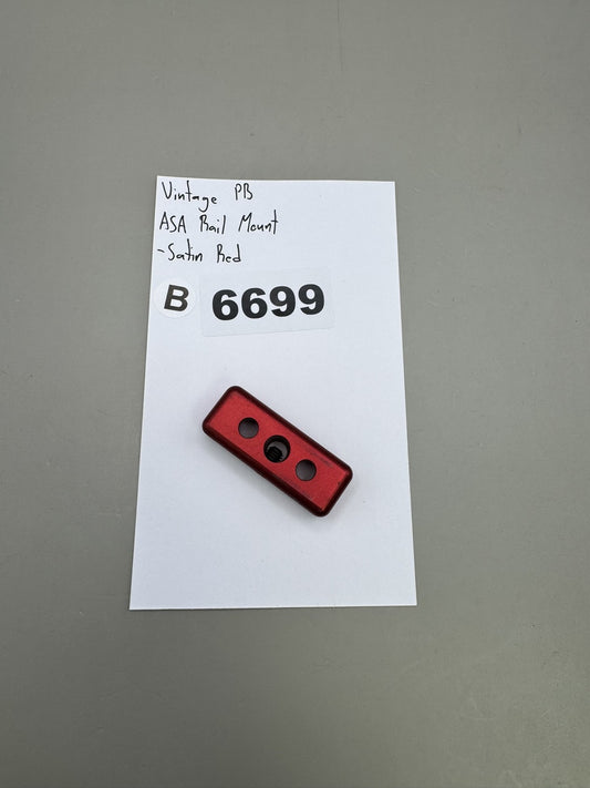 Vintage Paintball ASA Rail Mount Satin Red