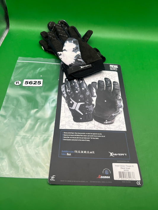 Invert Prevail ZE Paintball Gloves Black Small