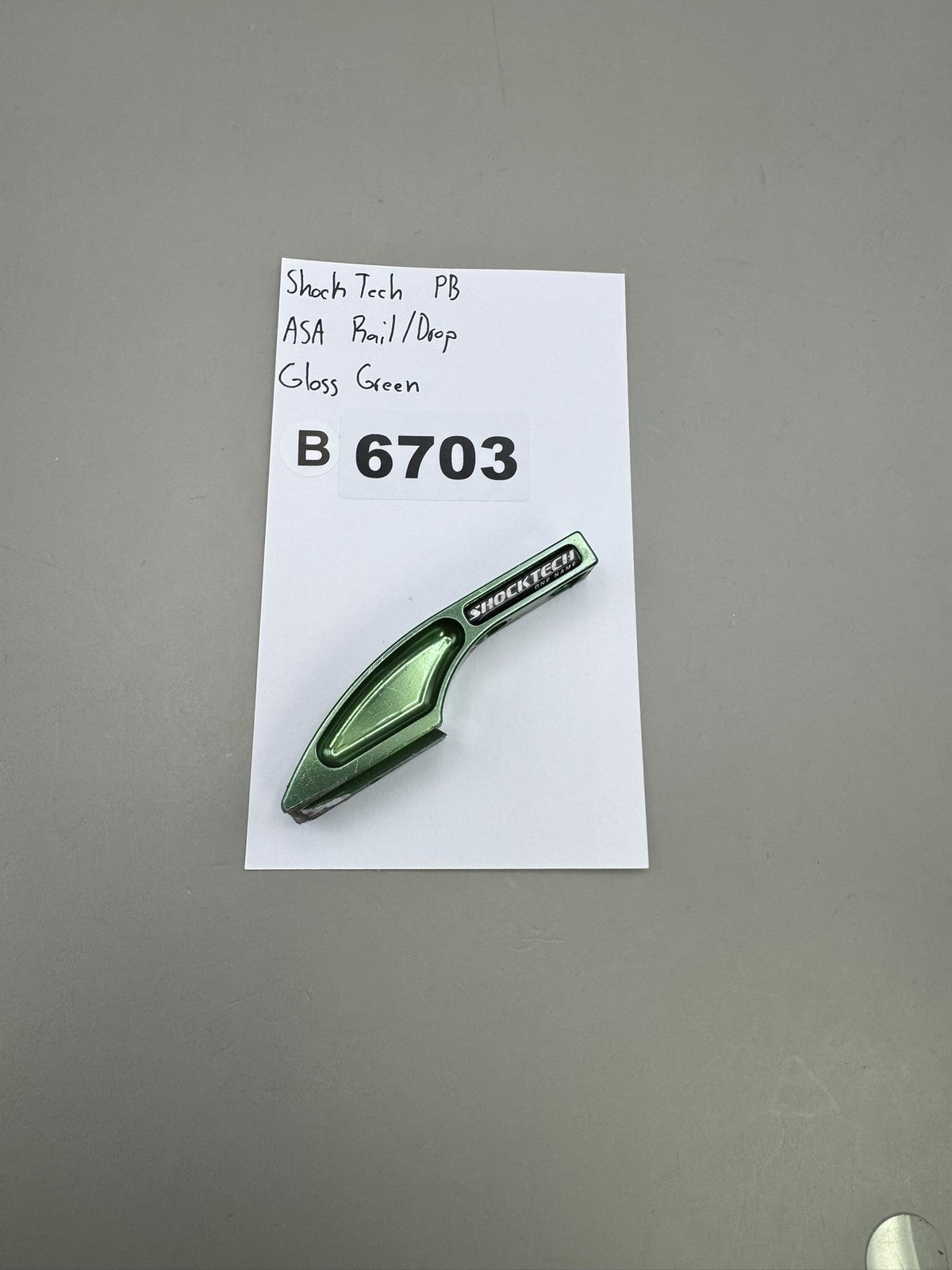 ShockTech Paintball ASA Rail Drop Gloss Green