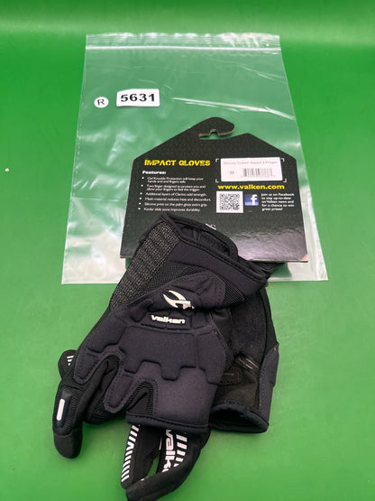 Valken Impact Two Finger Protective Gloves Black Medium