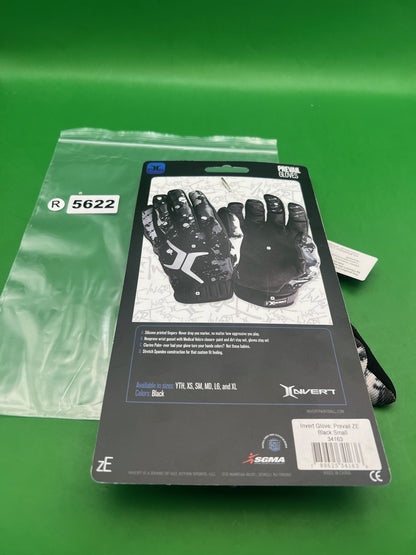 Invert Prevail Paintball Gloves Black Small