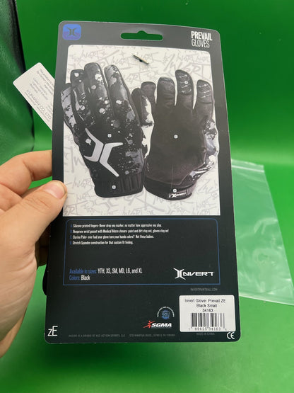 Invert Prevail Paintball Gloves Black Small