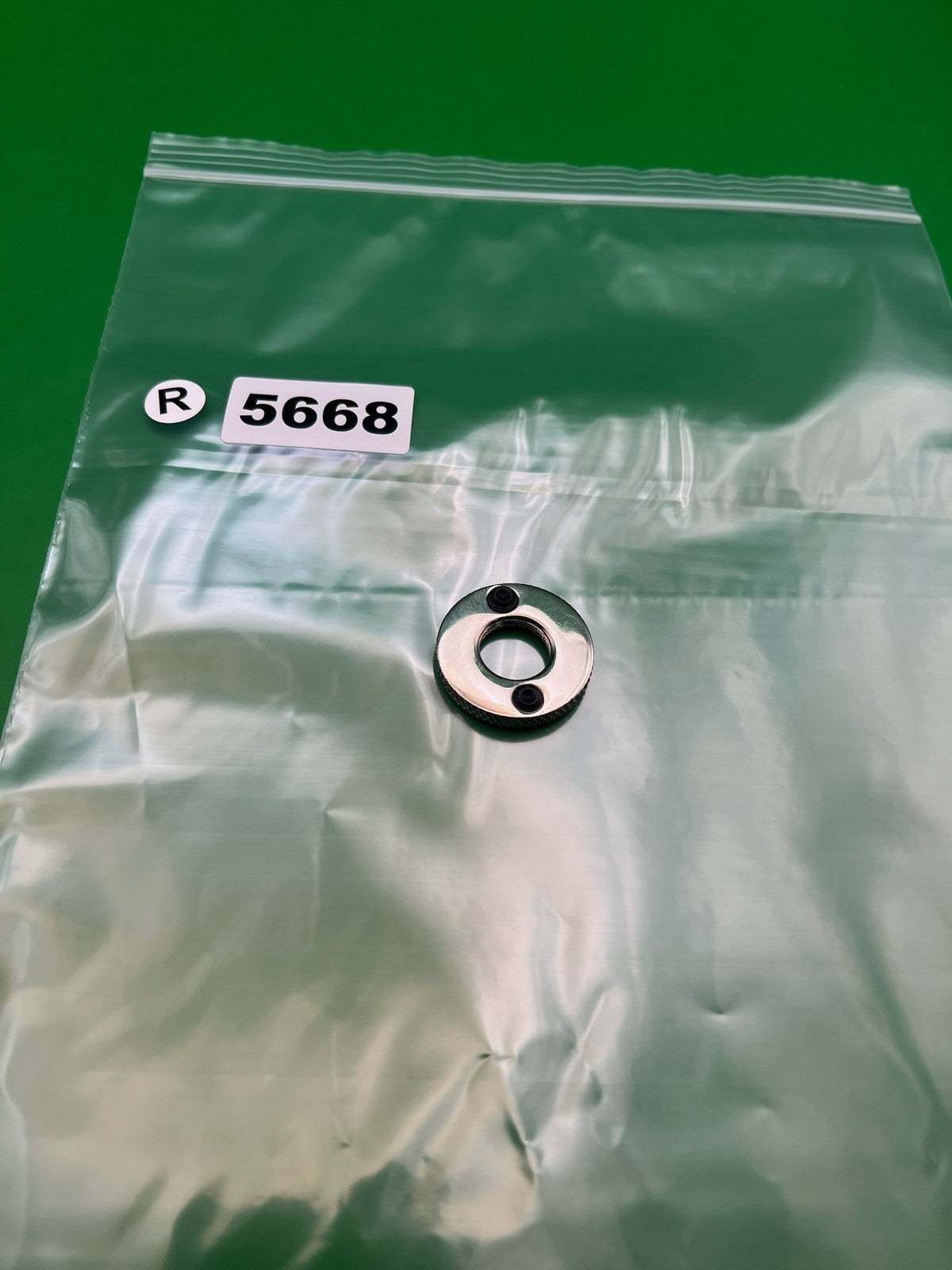 Taso Automag Tourney Lock - used paintball tourney lock / velocity adjuster lock ring - silver