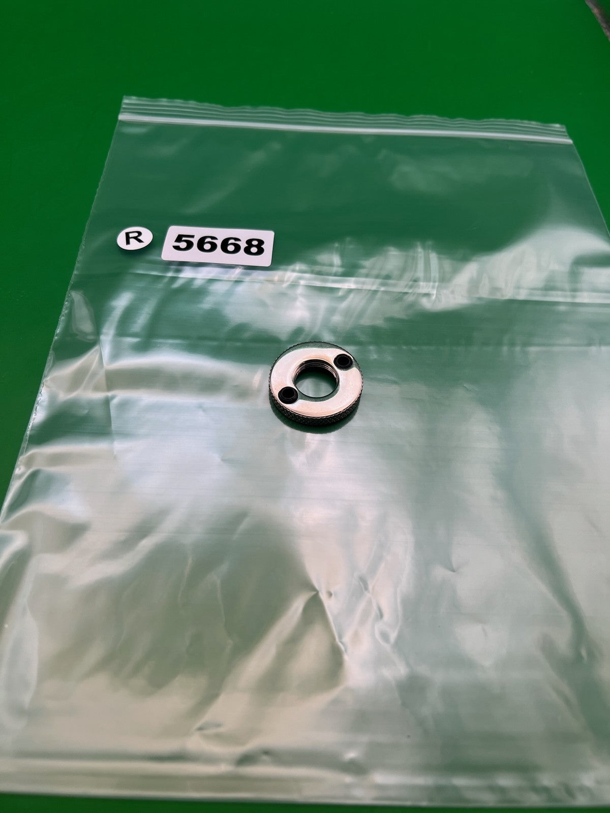 Taso Automag Tourney Lock - used paintball tourney lock / velocity adjuster lock ring - silver