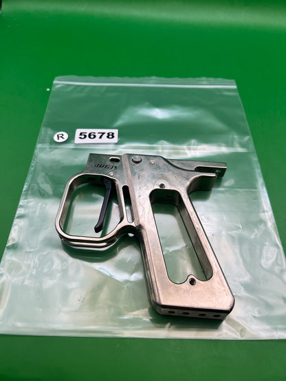WGP Hinge Trigger Frame Autococker - used paintball trigger frame - raw aluminum / unfinished