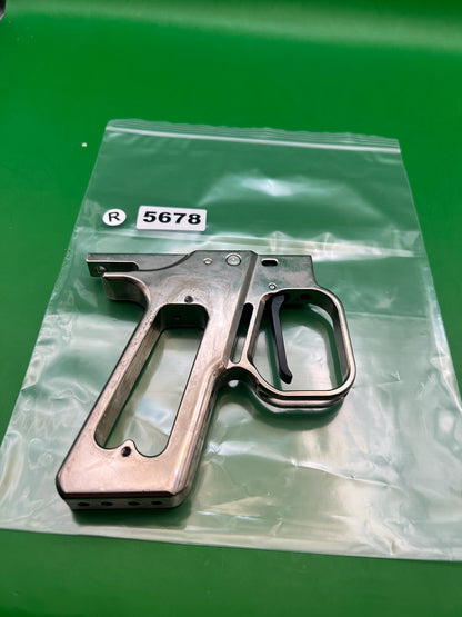 WGP Hinge Trigger Frame Autococker - used paintball trigger frame - raw aluminum / unfinished