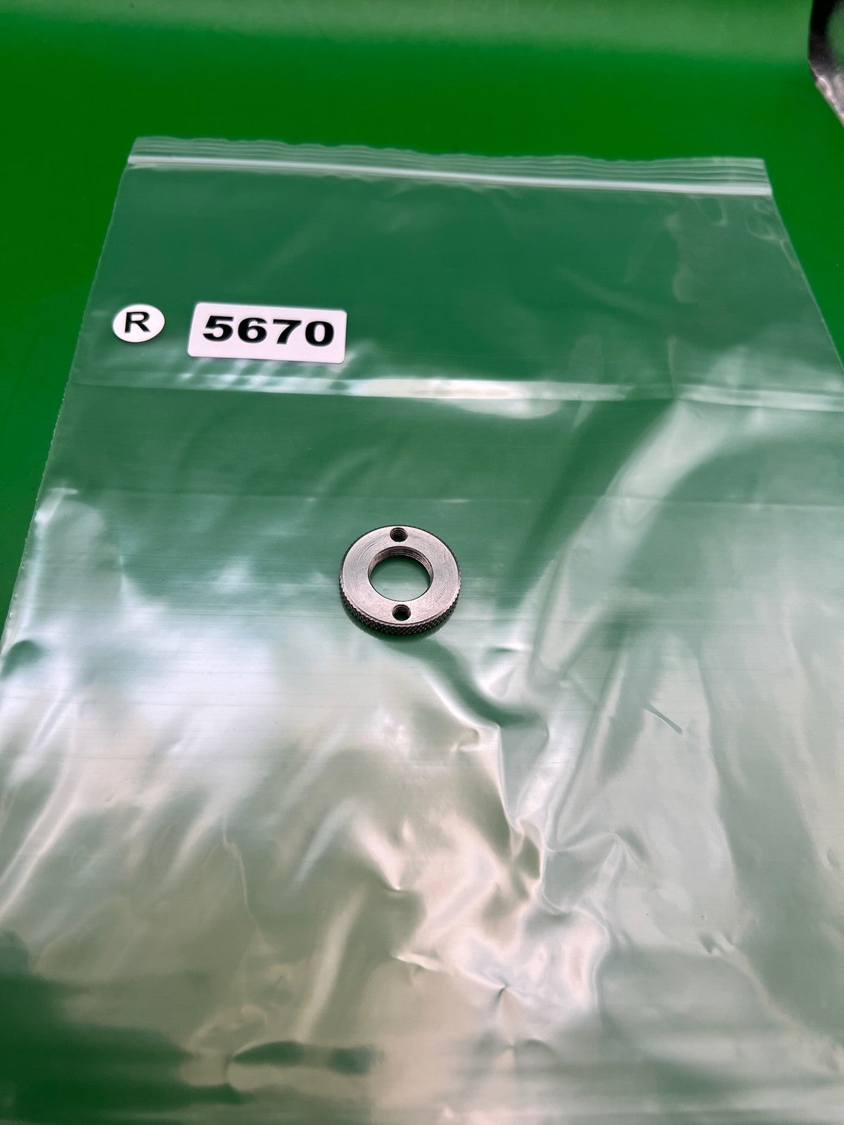 AGD Automag Tourney Lock - used paintball tourney lock / velocity adjuster lock ring - silver