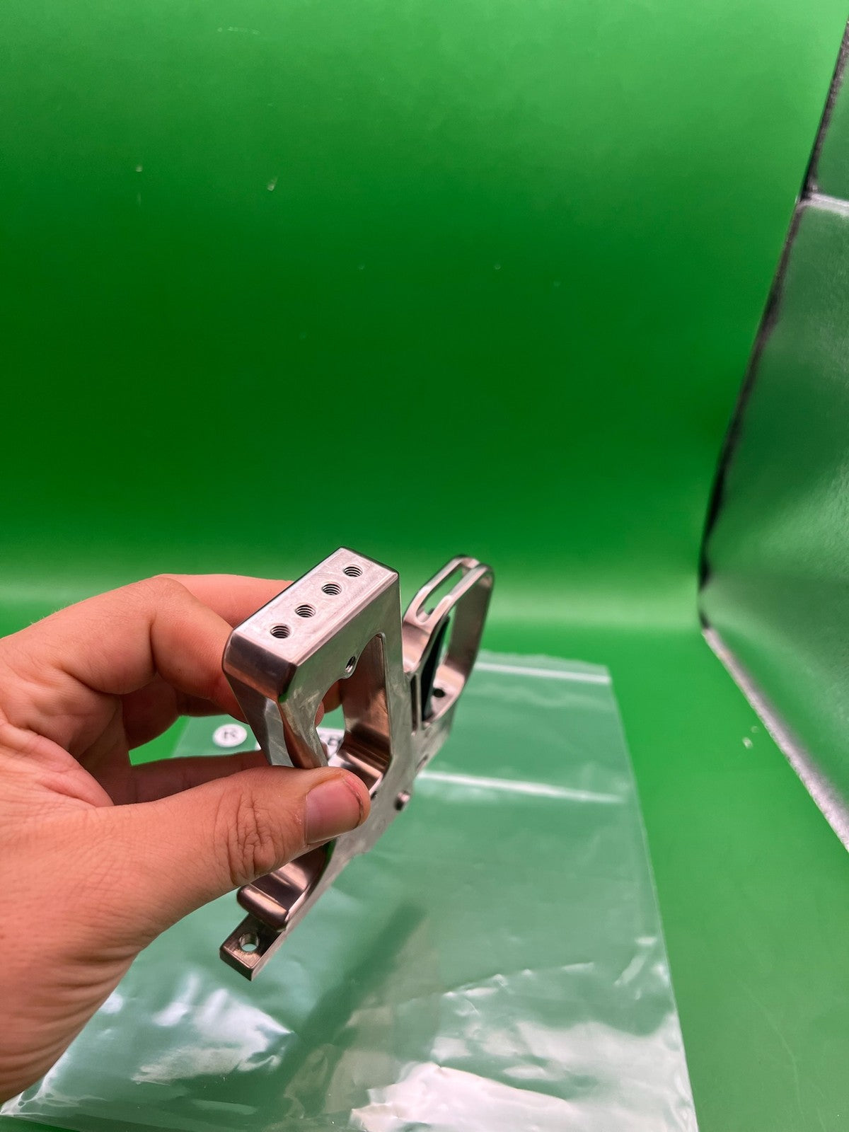 WGP Hinge Trigger Frame Autococker - used paintball trigger frame - raw aluminum / unfinished