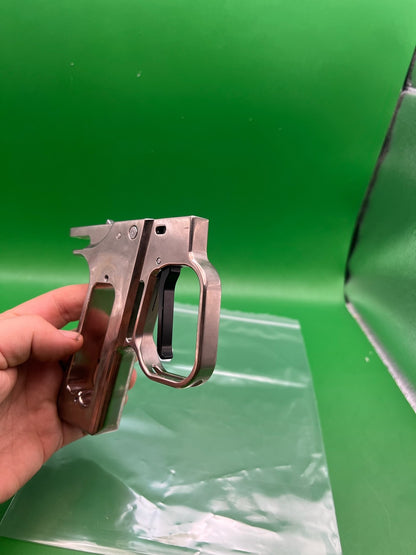 WGP Hinge Trigger Frame Autococker - used paintball trigger frame - raw aluminum / unfinished