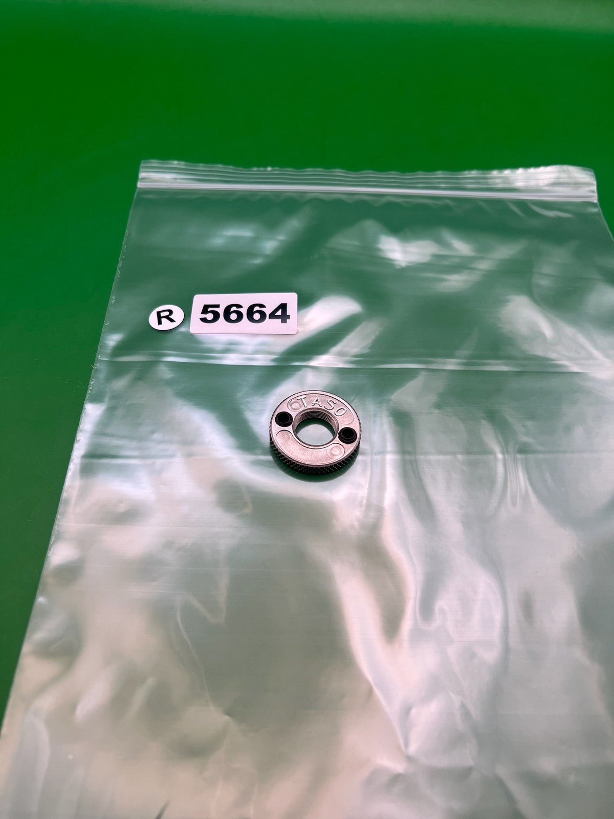 AGD Automag Tourney Lock - used paintball tourney lock / velocity adjuster lock ring - silver