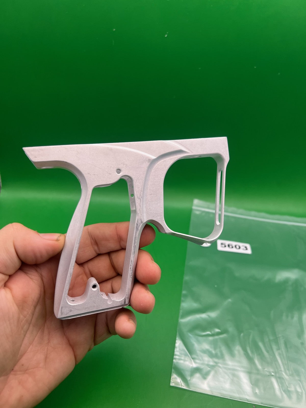Smart Parts SFT Frame - used paintball trigger frame - silver