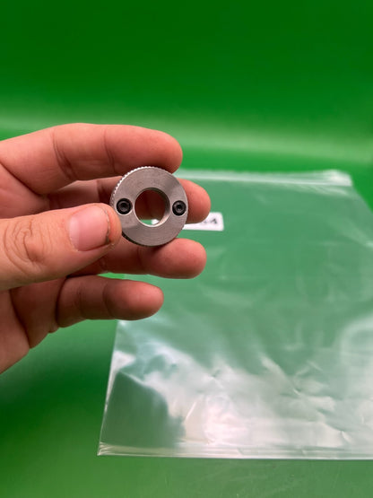 AGD Automag Tourney Lock - used paintball tourney lock / velocity adjuster lock ring - silver